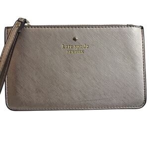 Kate Spade New York Rehab Rose Gold Saffiano Leather Wristlet